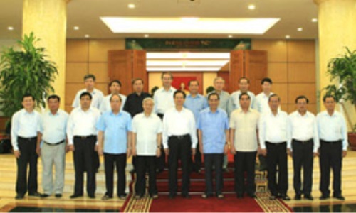 Bộ Chính trị làm việc với Ban Thường vụ Ðảng ủy Công an Trung ương